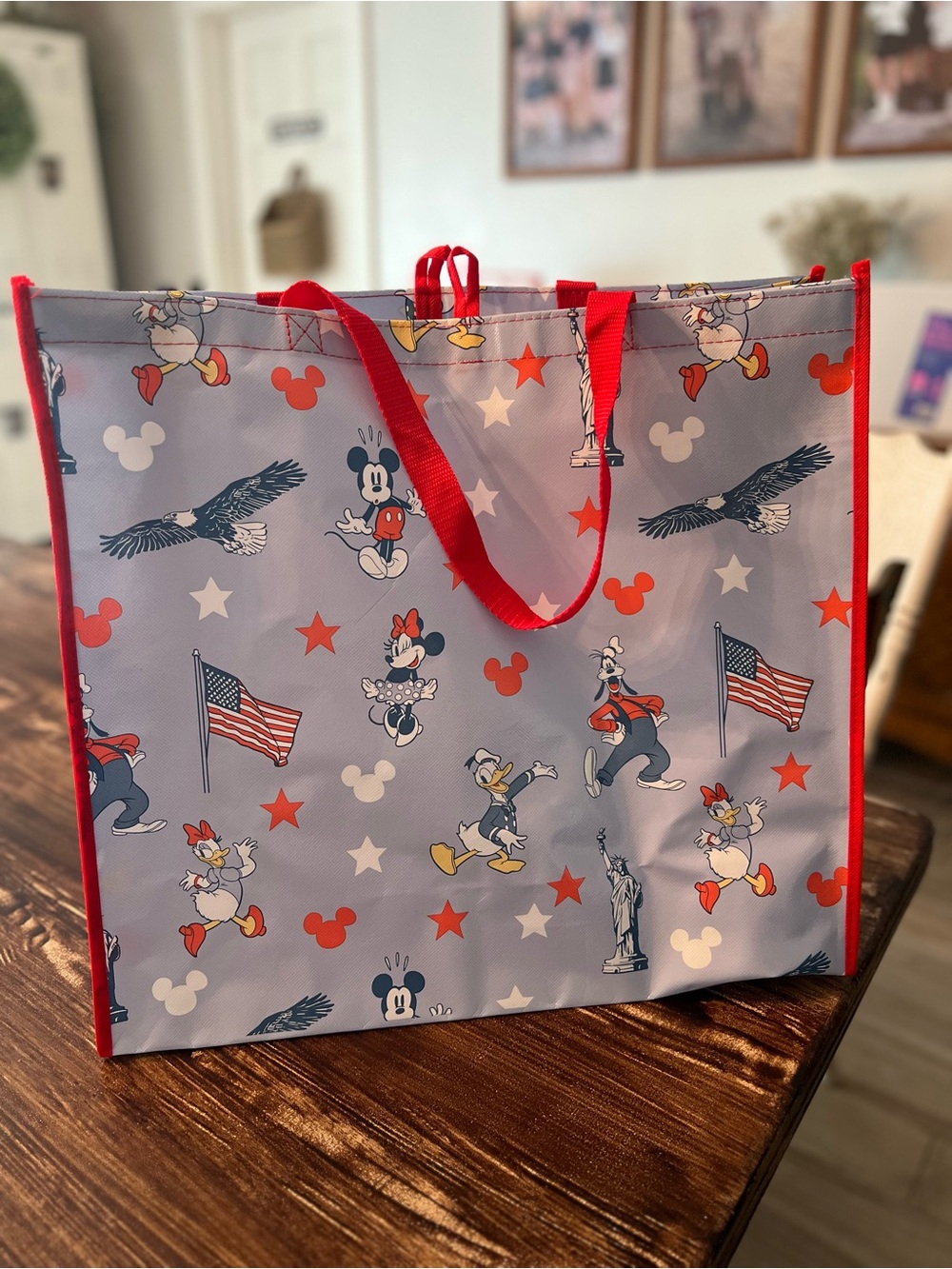 NWT Disney Patriotic XLarge Reusable Tote Bag